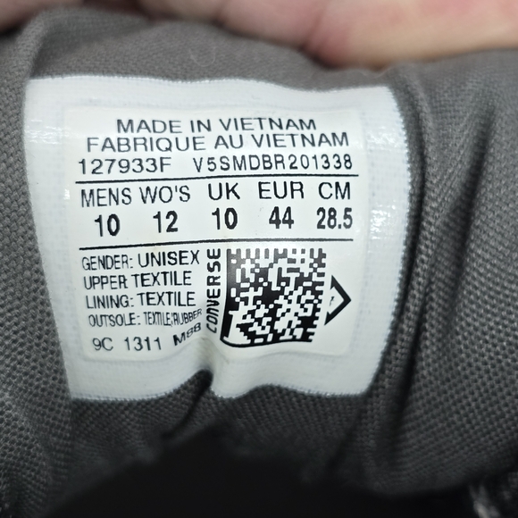 Converse Gray Low Top Chuck Taylor Sneakers - Picture 10 of 11